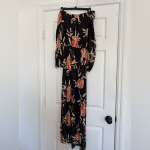 Billabong Off the Shoulder long sleeve maxi